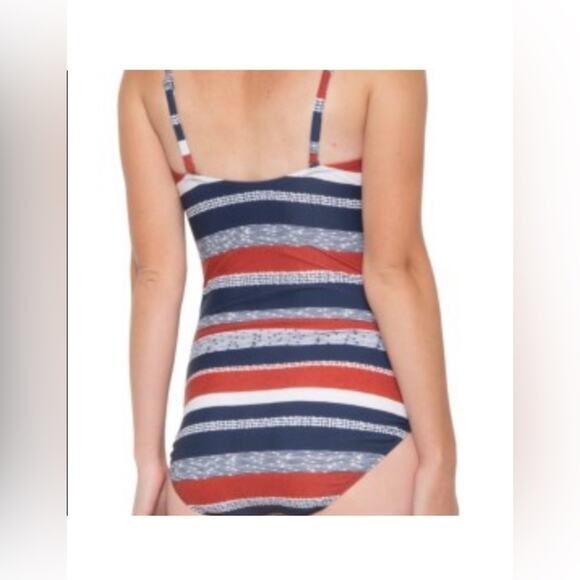 Seekers One-Piece UPF Striped Swimsuit size 12 - Picture 8 of 8